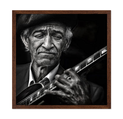 Old Guitarist Portrait