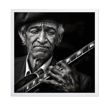 Old Guitarist Portrait