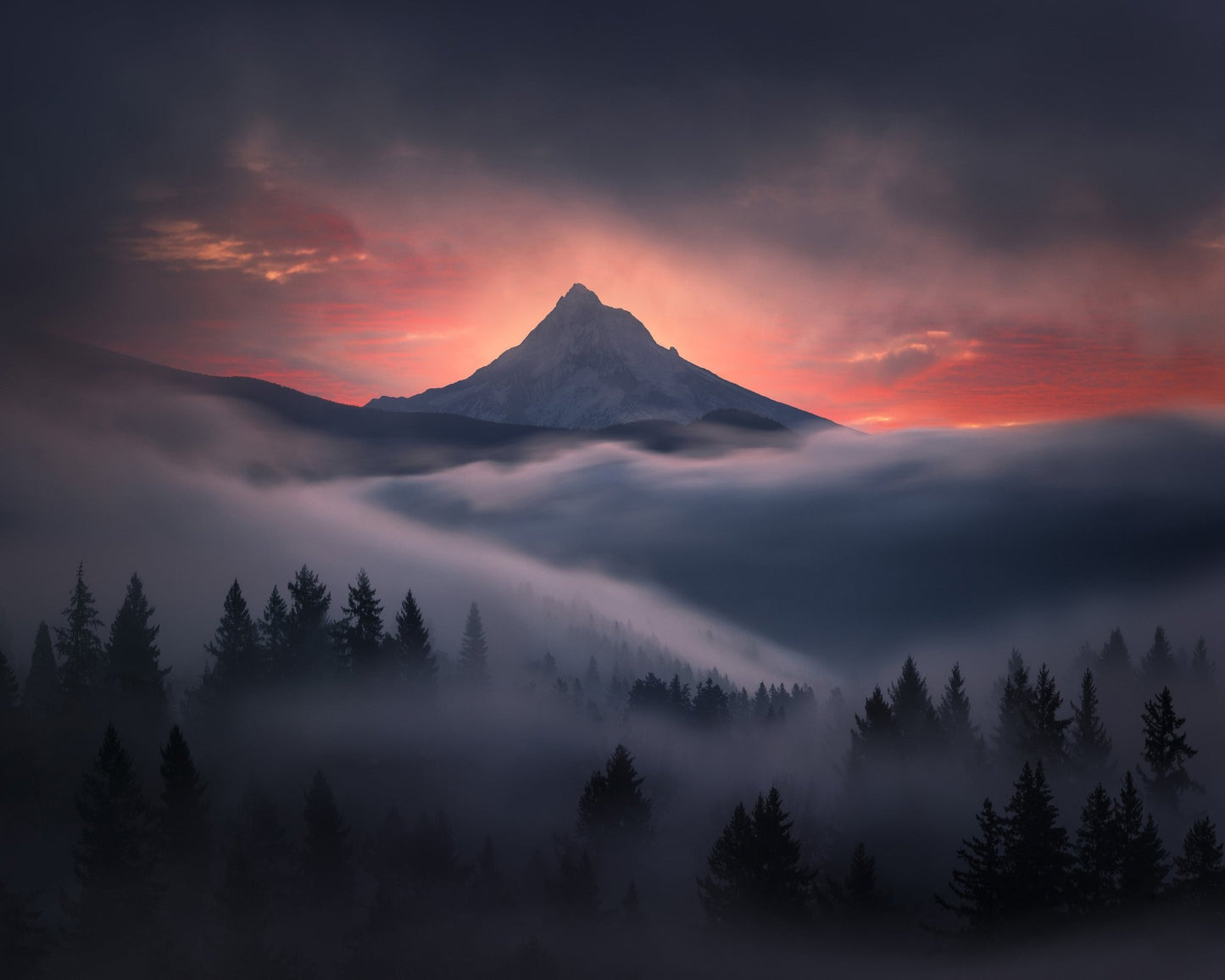 Misty Mountain Sunrise