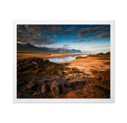 Coastal Mountains and Sandy Shore