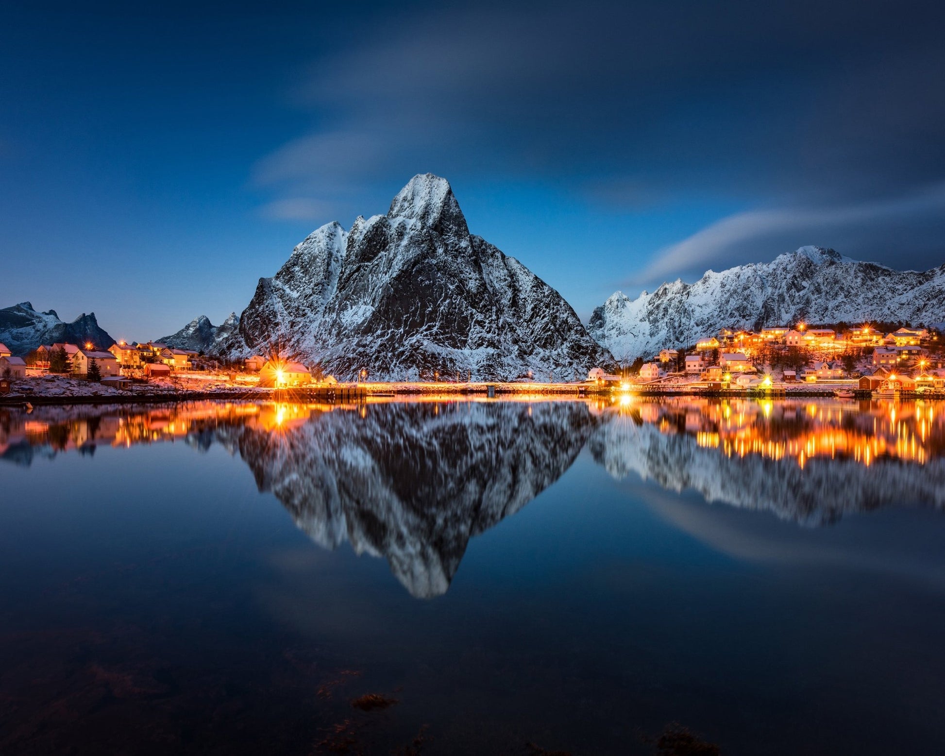 Blue Hour Mountain Village