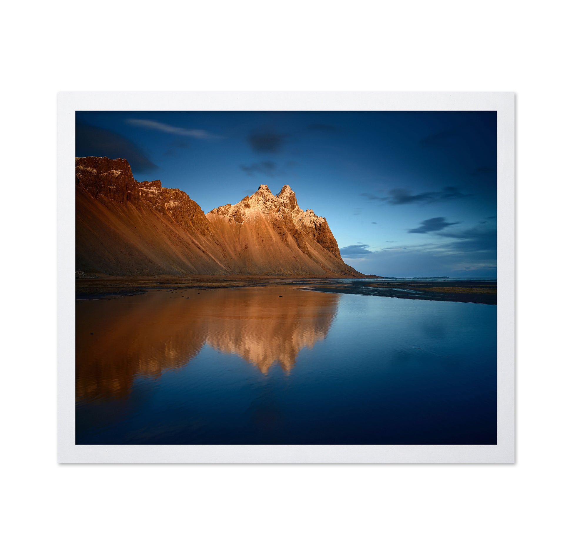 Golden Mountain Reflection Landscape
