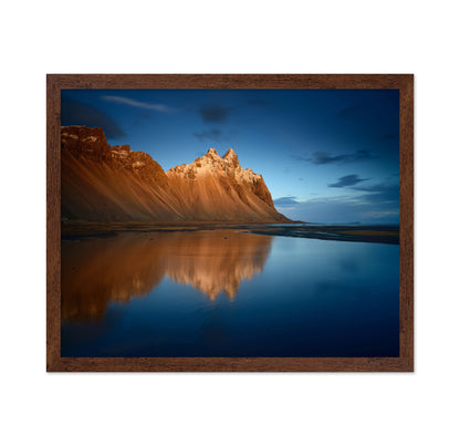 Golden Mountain Reflection Landscape