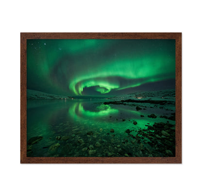 Northern Lights Over Arctic Lake
