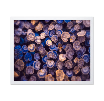 Blue Botanical Leaf Pattern