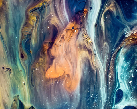 Abstract Fluid Color Swirls