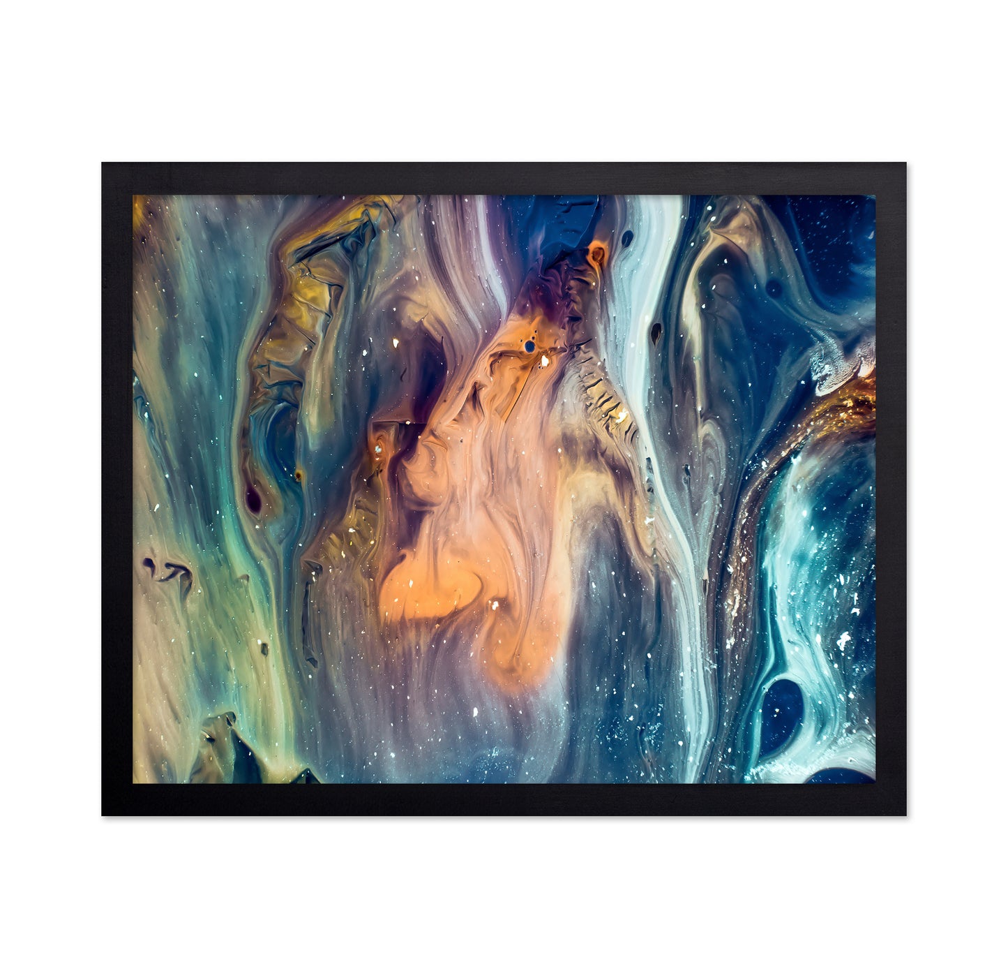 Abstract Fluid Color Swirls