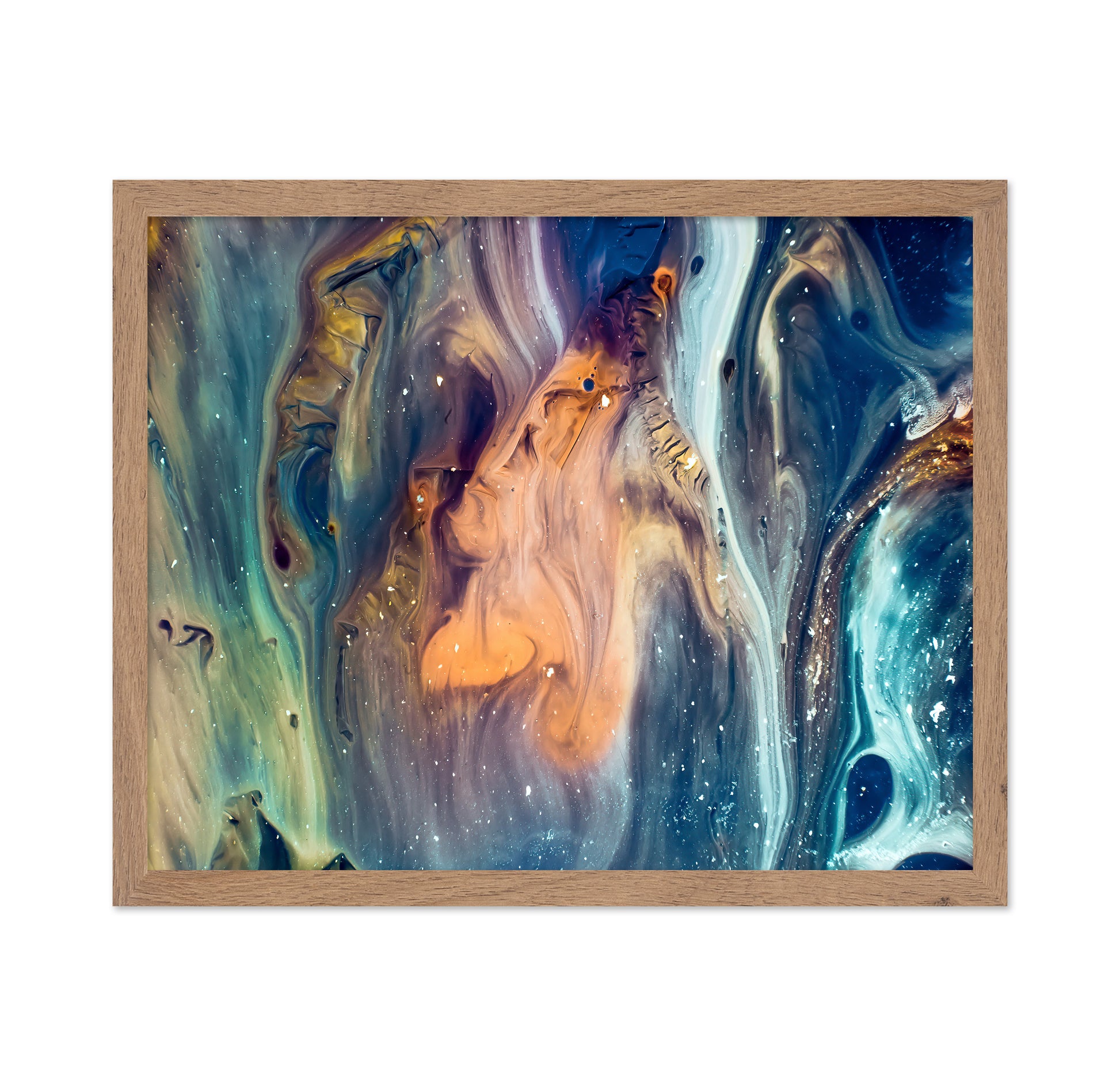 Abstract Fluid Color Swirls