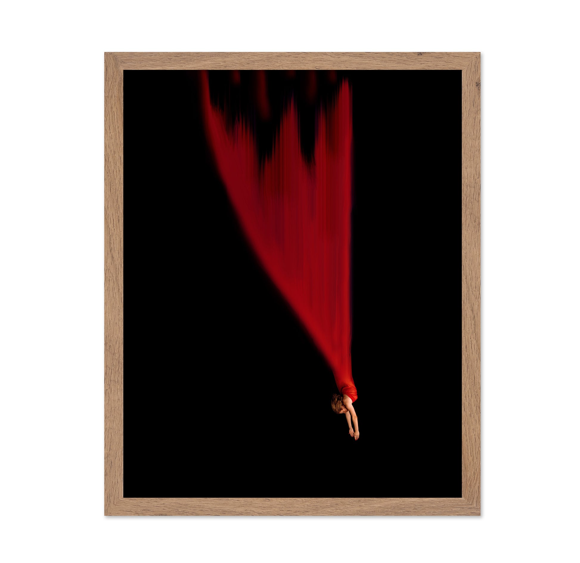 Red Falling Figure