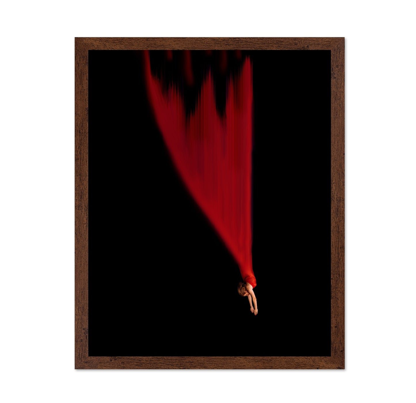 Red Falling Figure