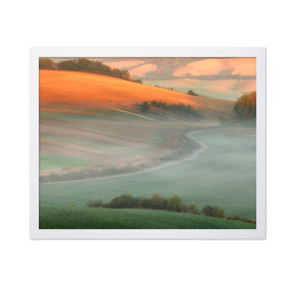 Misty Country Road
