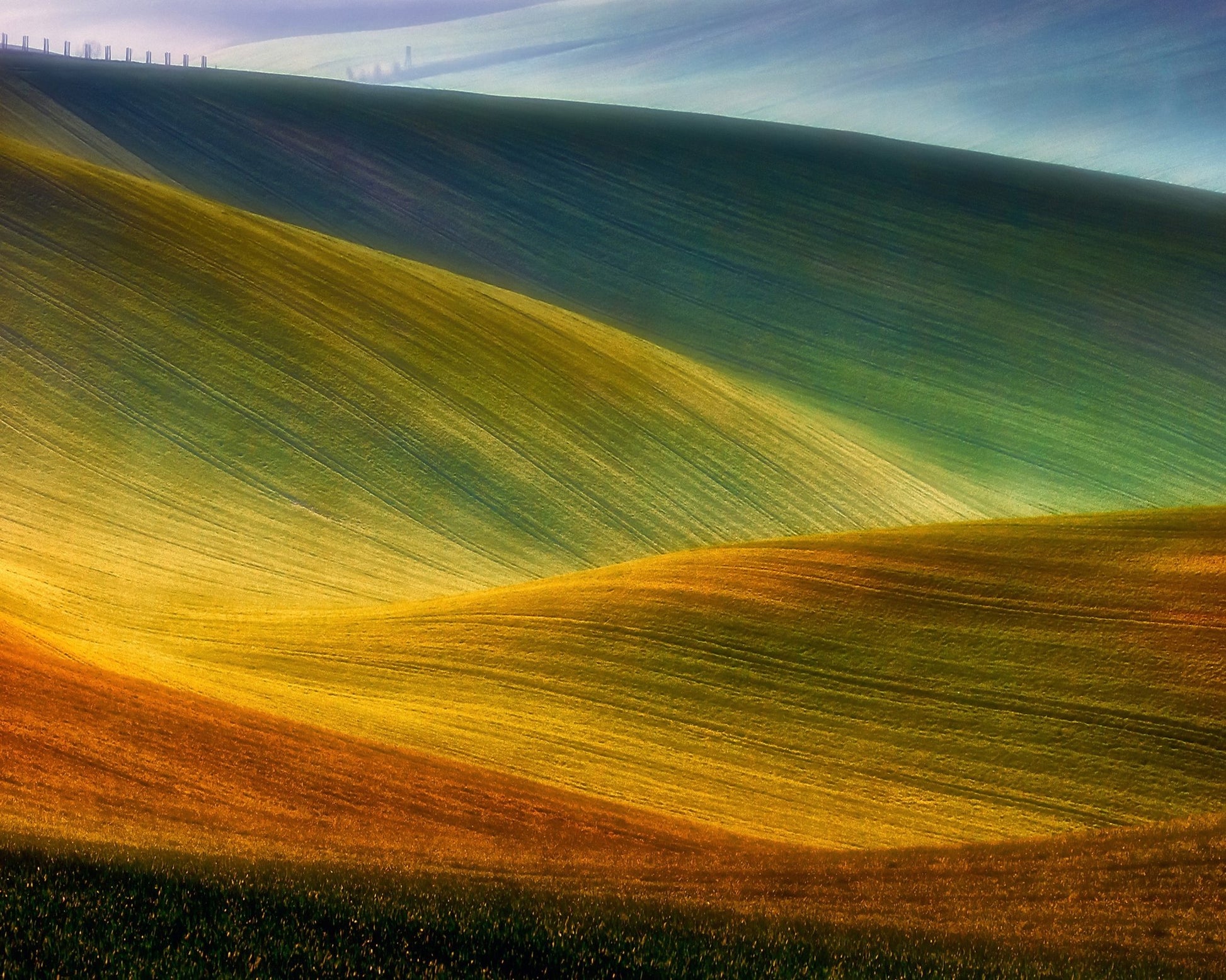 Colorful Spring Hills
