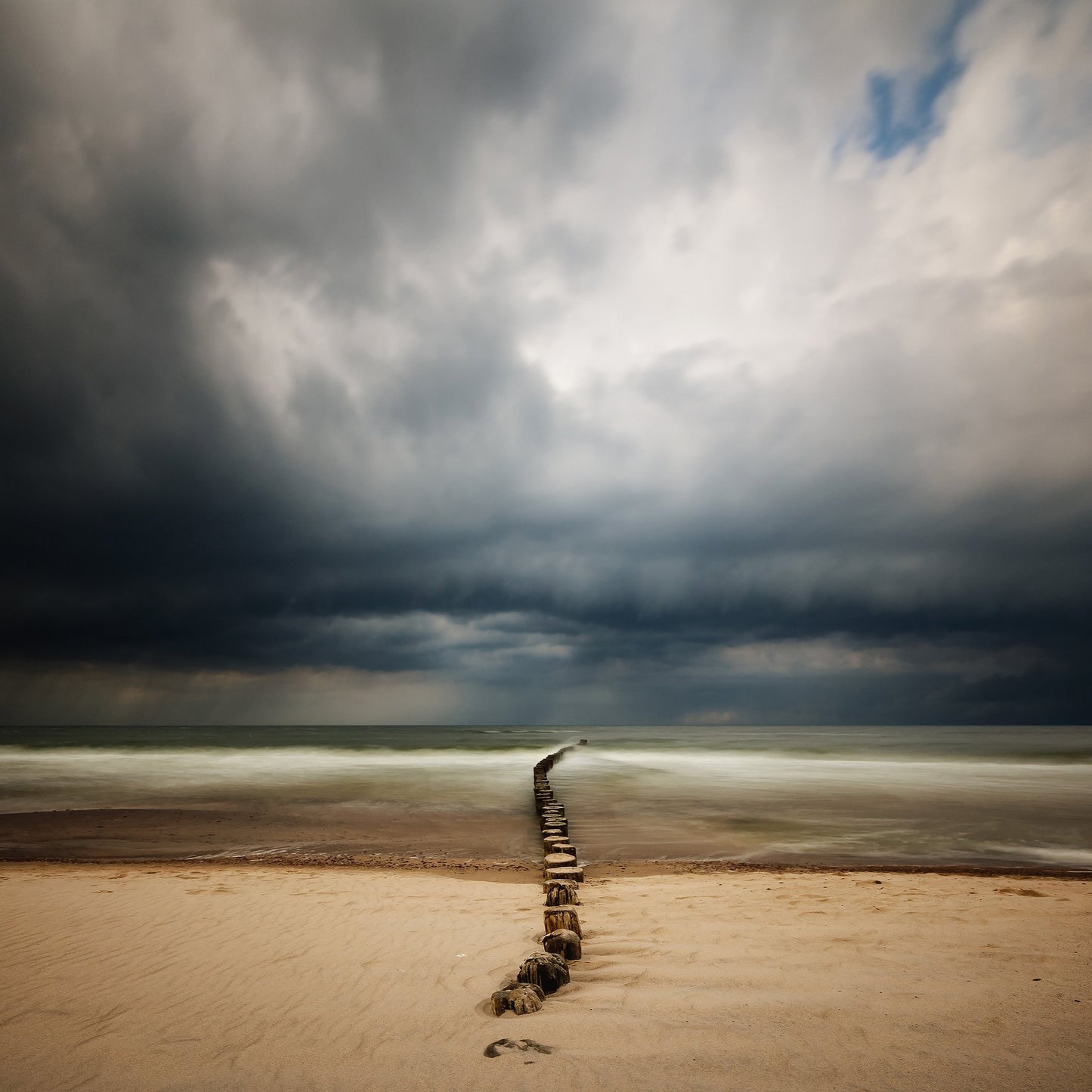 Stormy Sea Breakwater