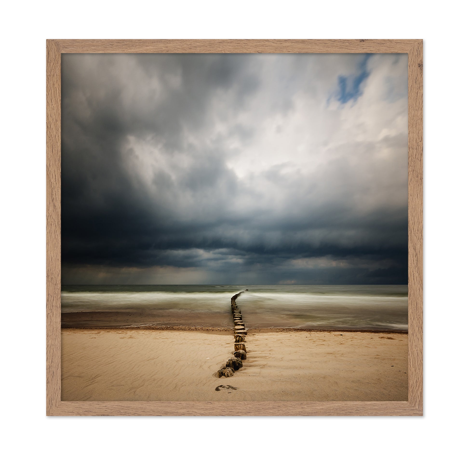 Stormy Sea Breakwater