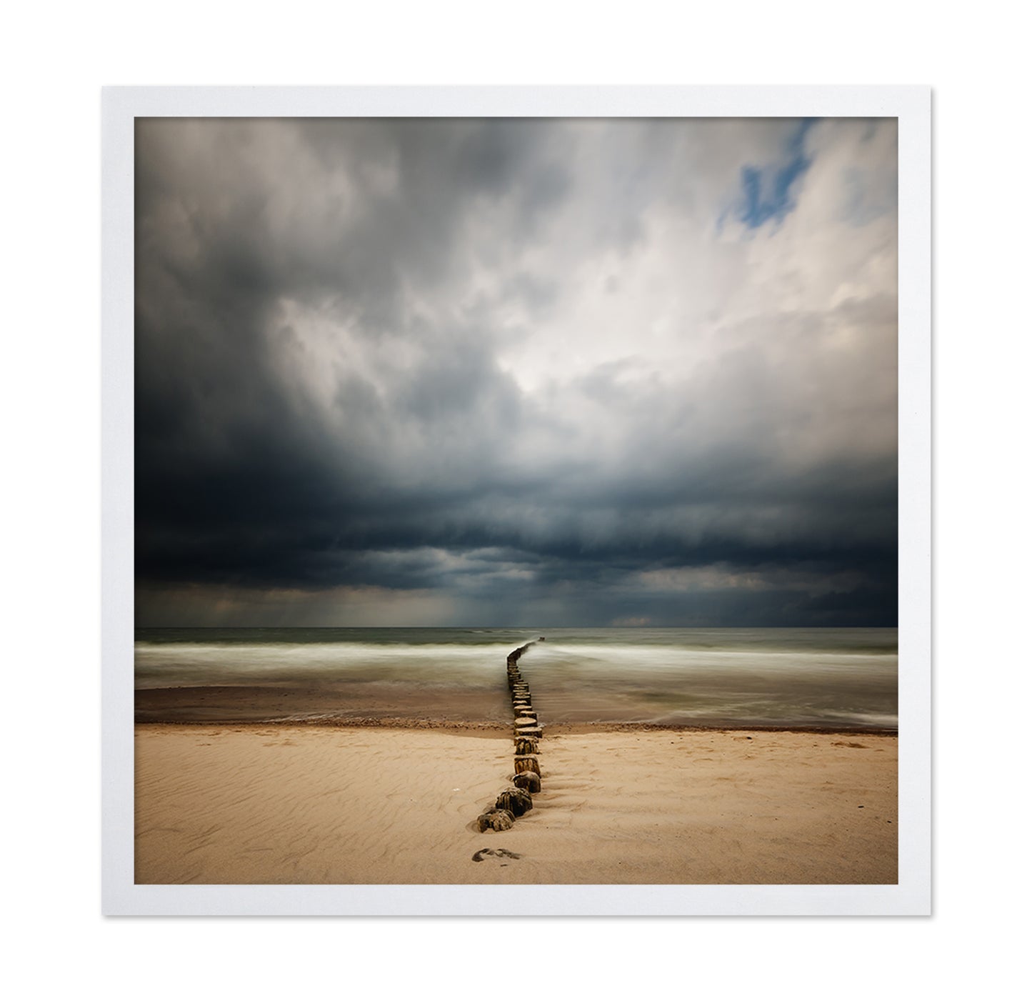 Stormy Sea Breakwater