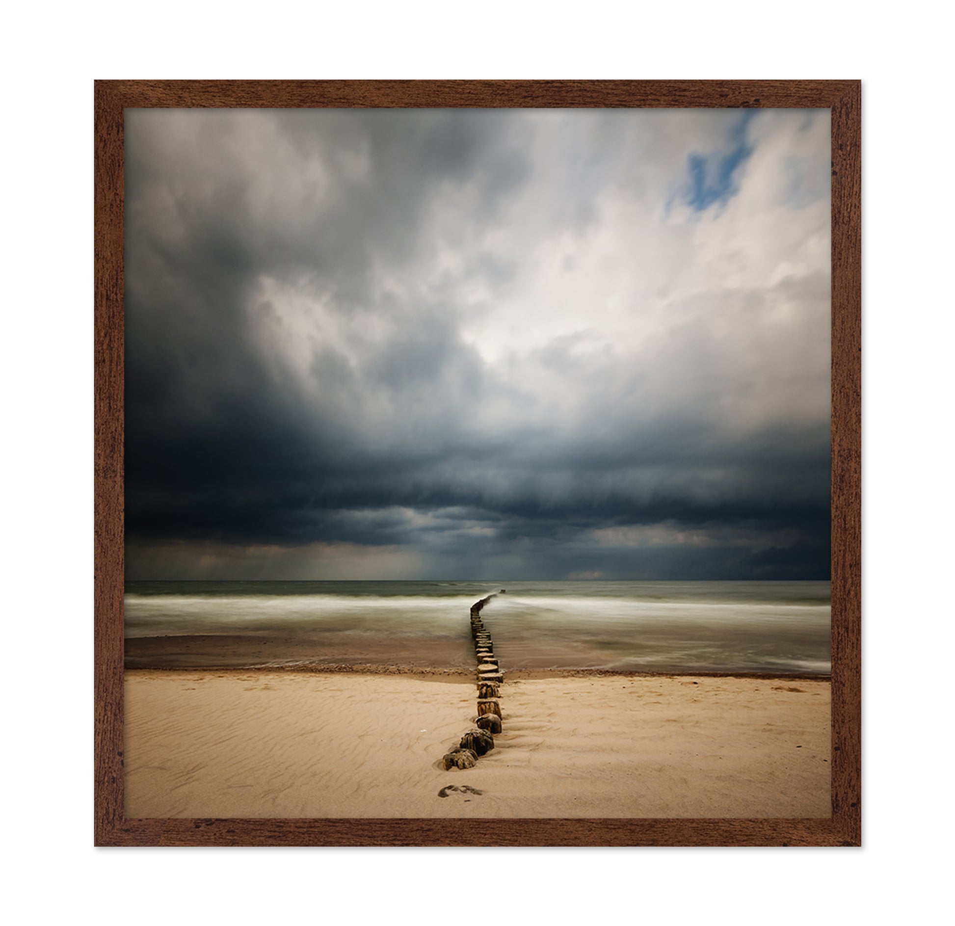 Stormy Sea Breakwater