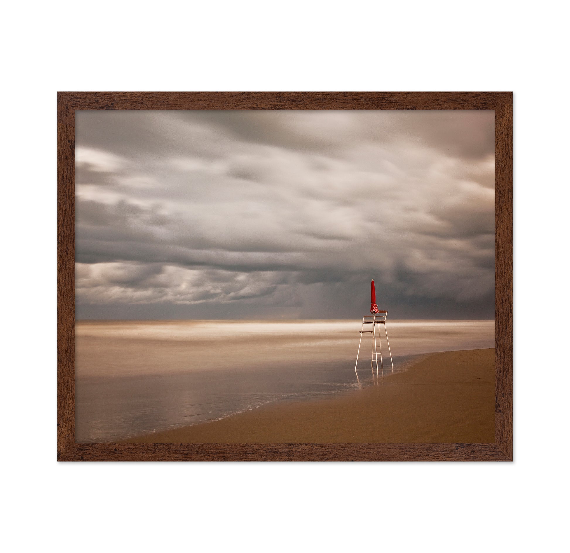 Red Lifeguard Stand