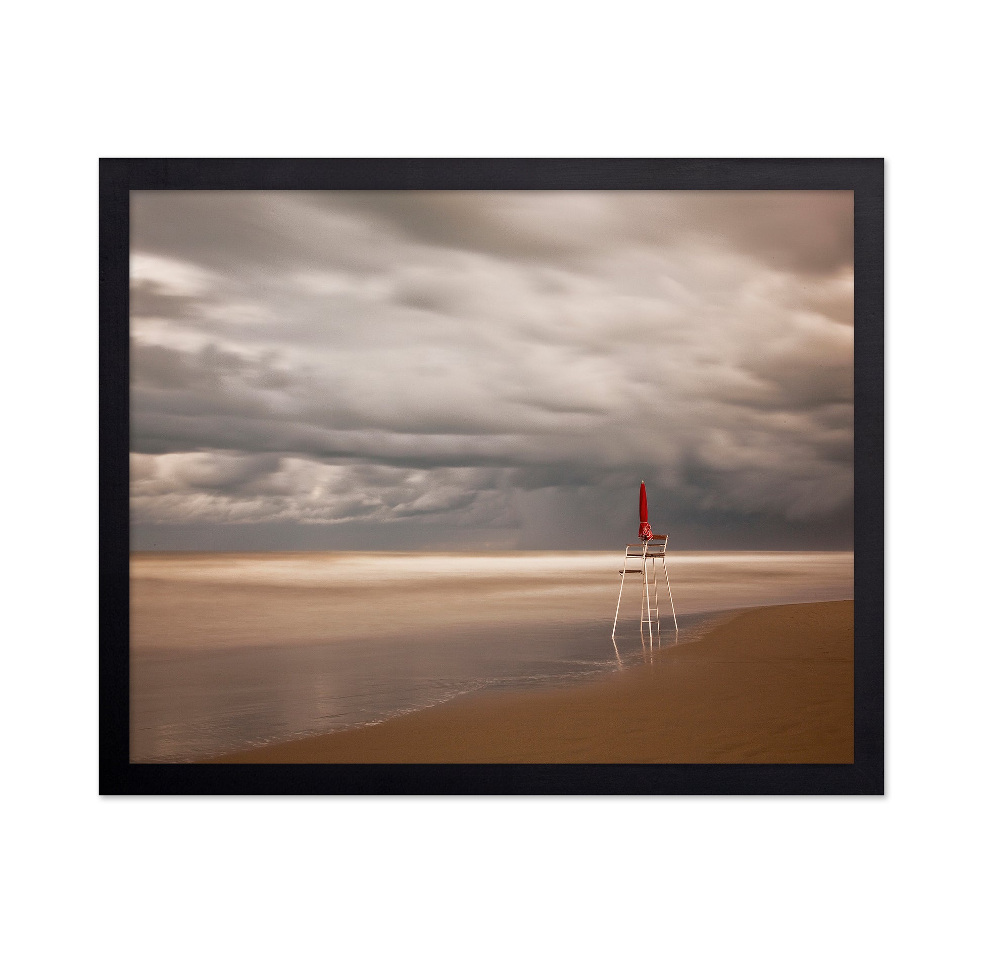 Red Lifeguard Stand
