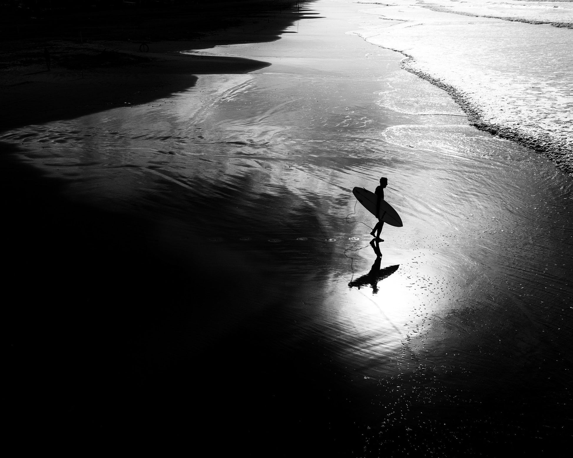 Surfer Shore Walk