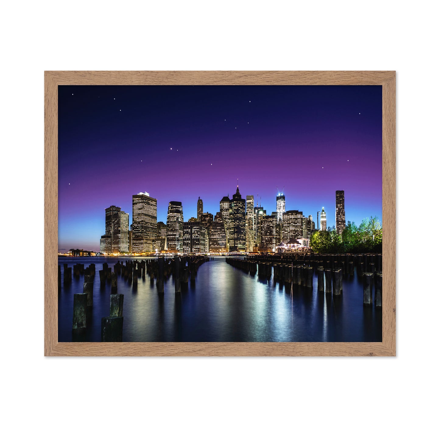 City Skyline At Night