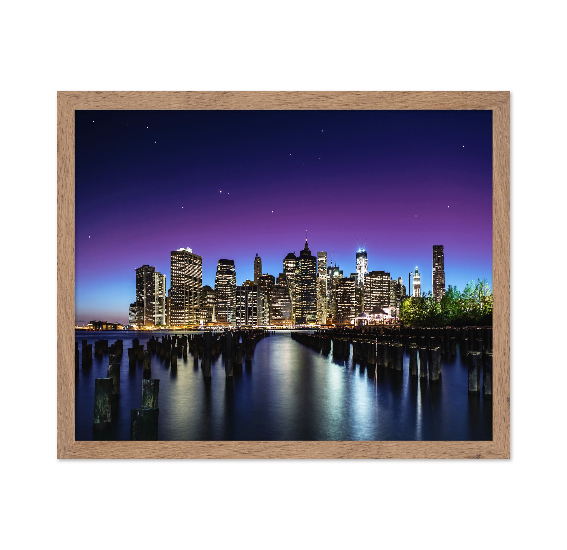 City Skyline At Night