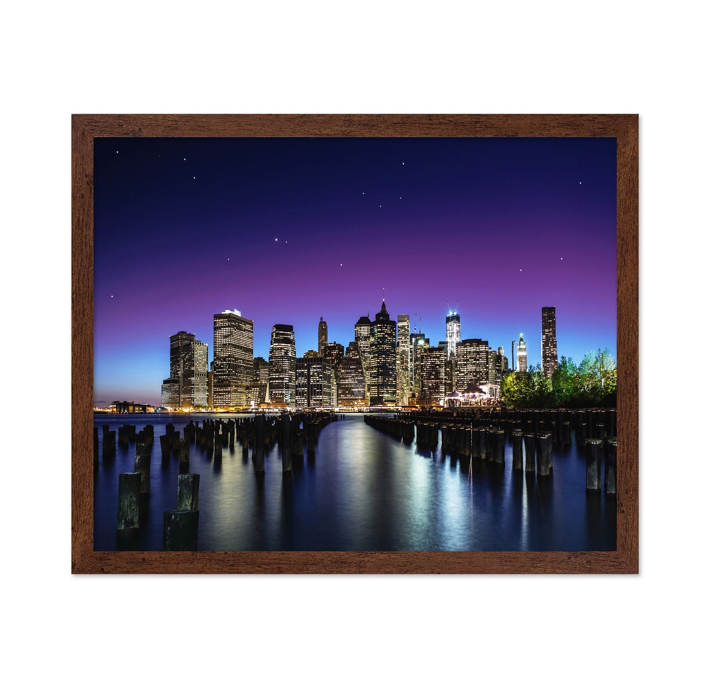 City Skyline At Night