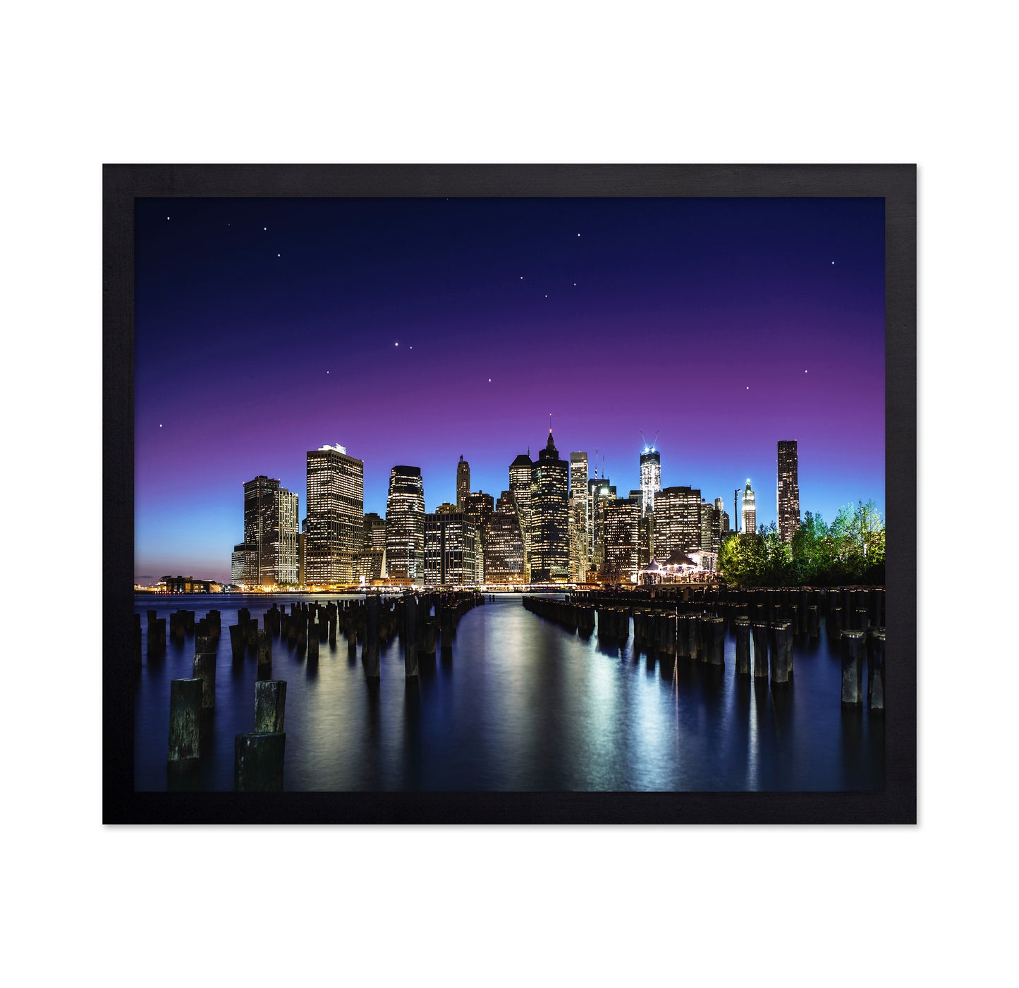 City Skyline At Night