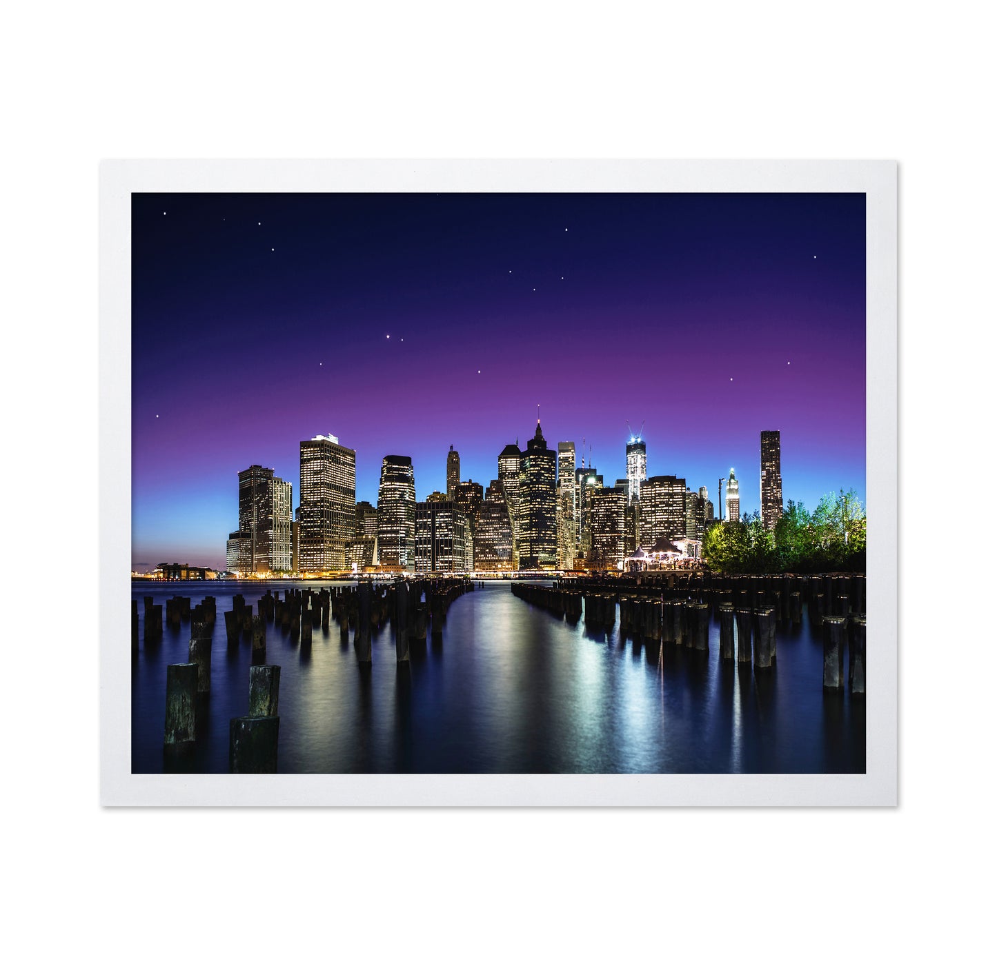City Skyline At Night