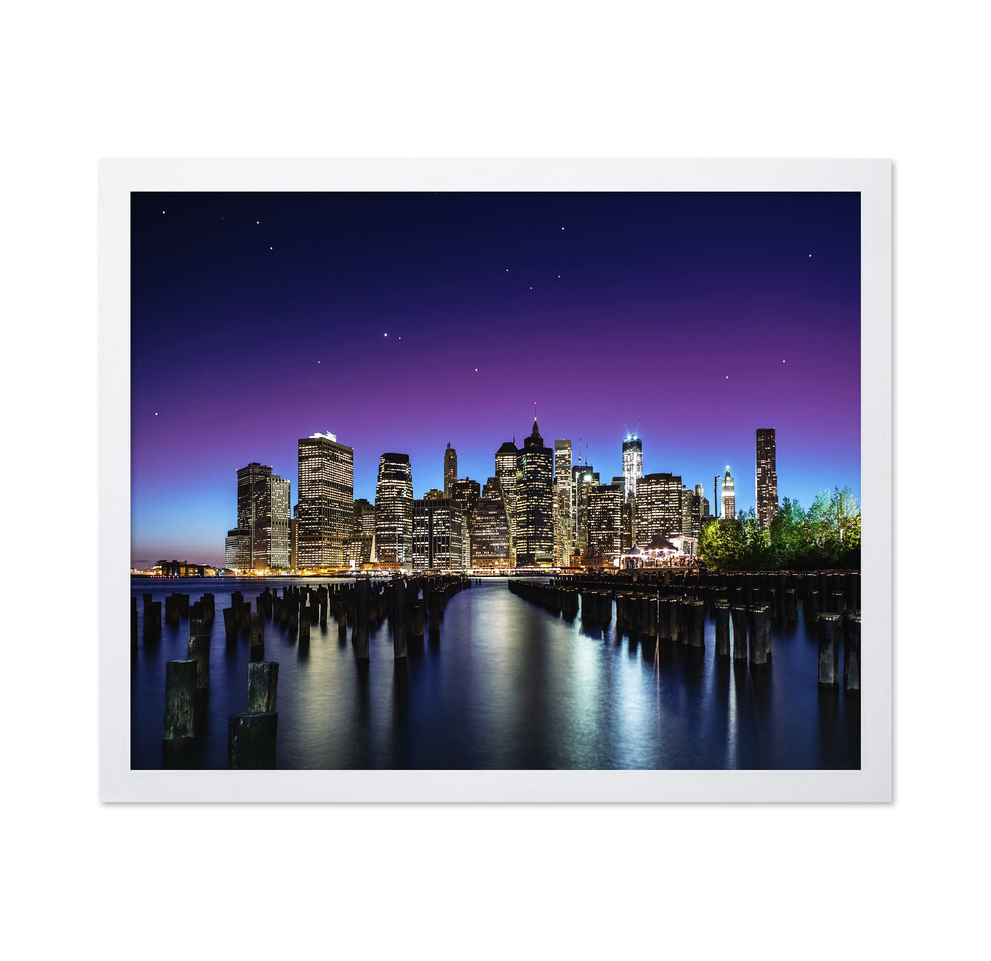 City Skyline At Night