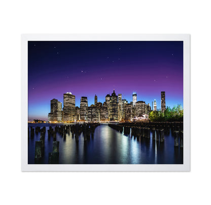 City Skyline At Night