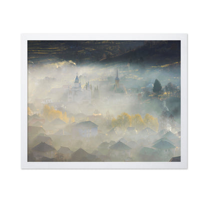 Misty Village Morning No1