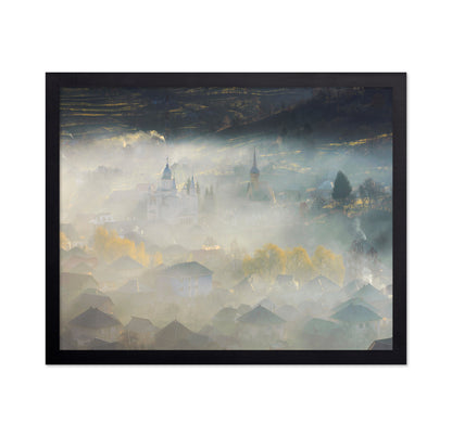 Misty Village Morning No1