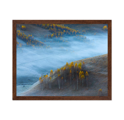 Autumn Hills In Mist