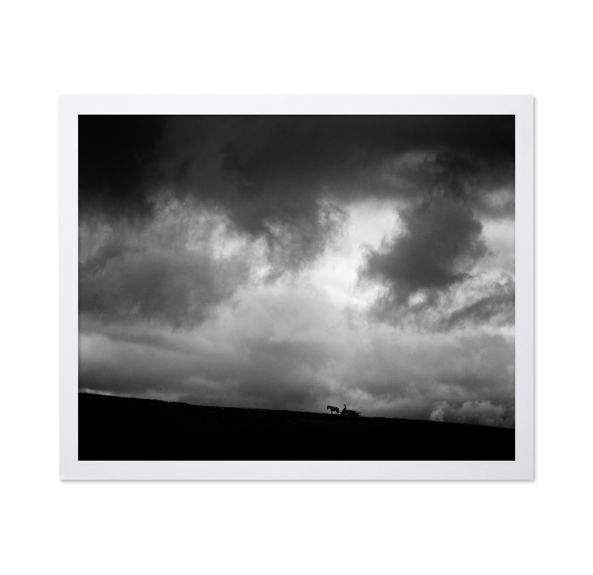 Lone Rider Under Storm