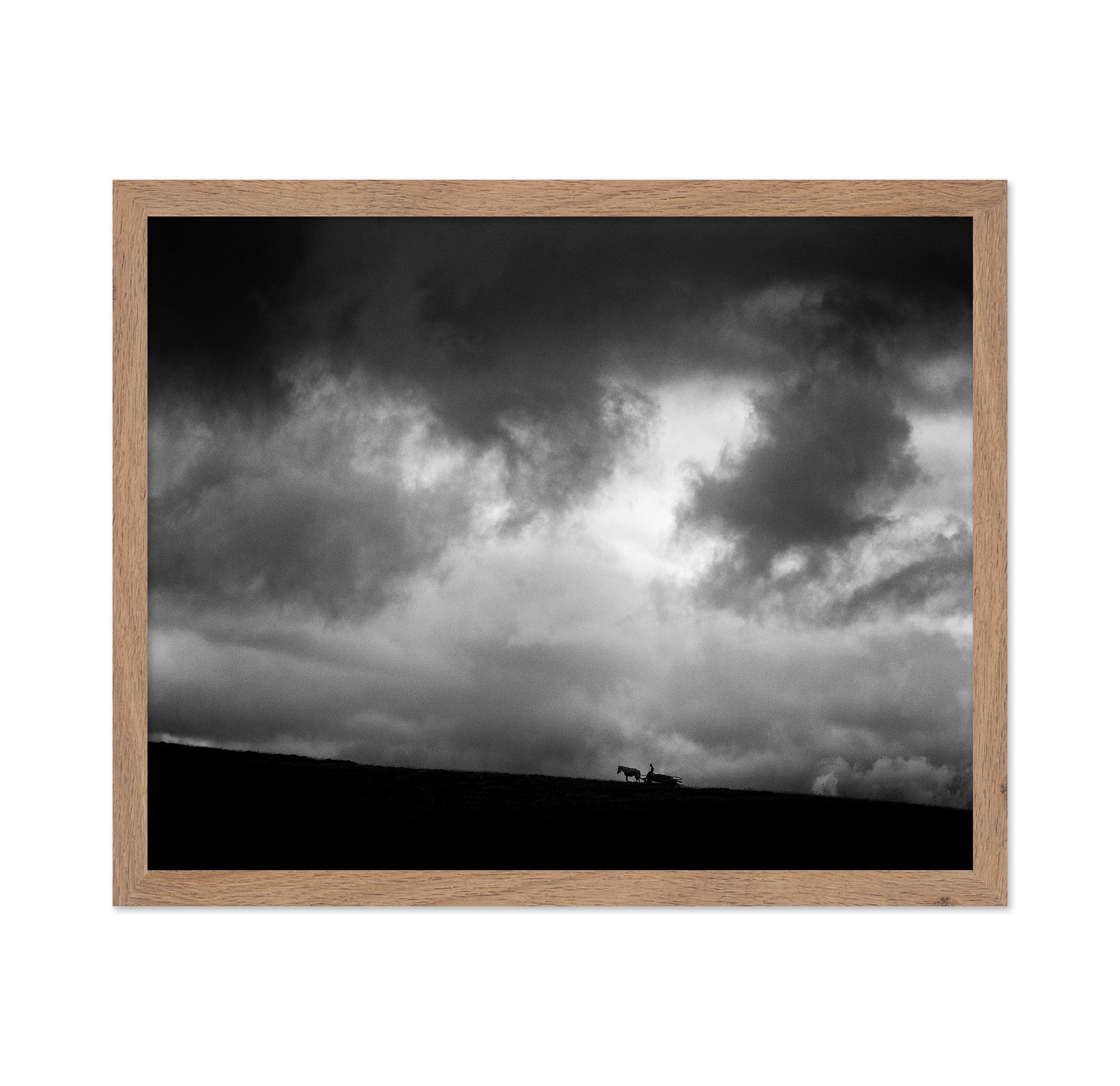 Lone Rider Under Storm