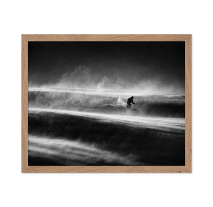Skiing Through Snow Storm