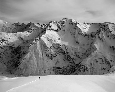 Lone Path In Snow