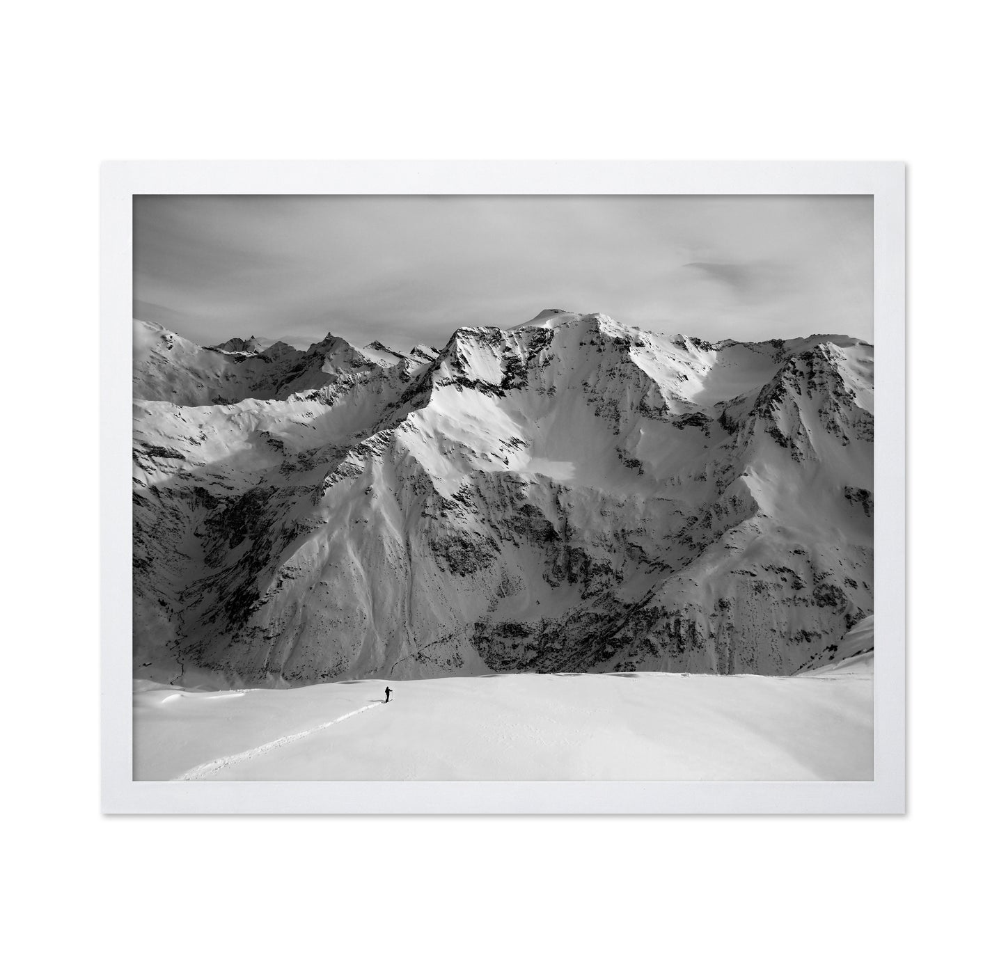 Lone Path In Snow