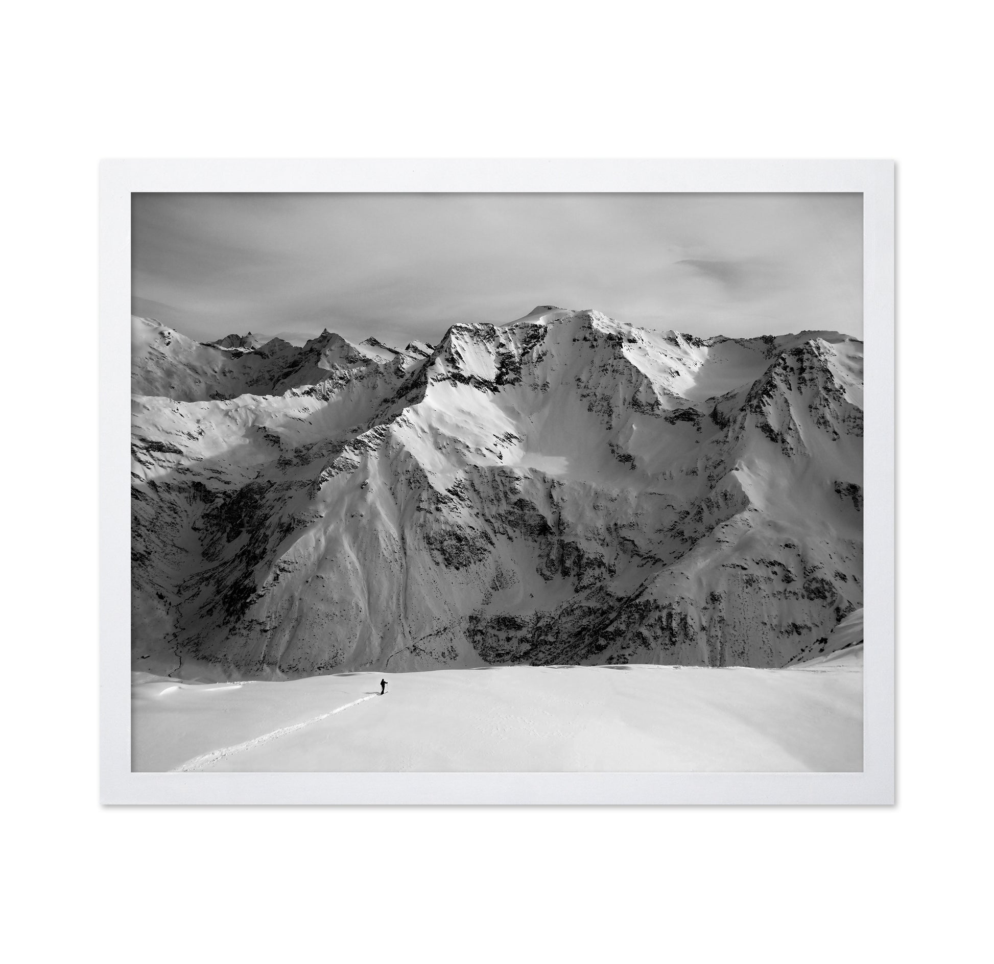 Lone Path In Snow
