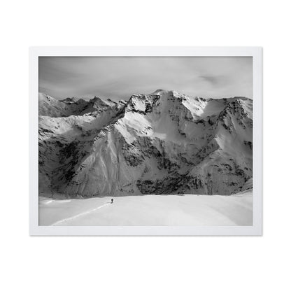 Lone Path In Snow