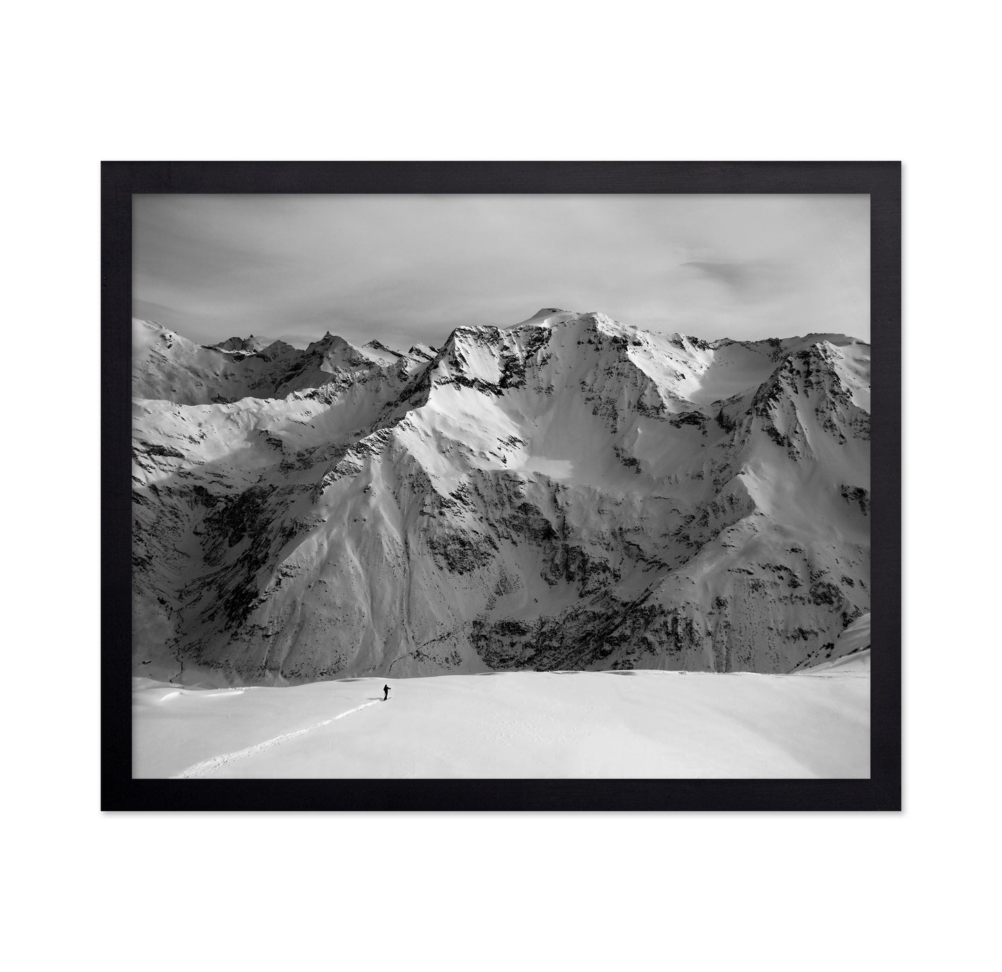 Lone Path In Snow
