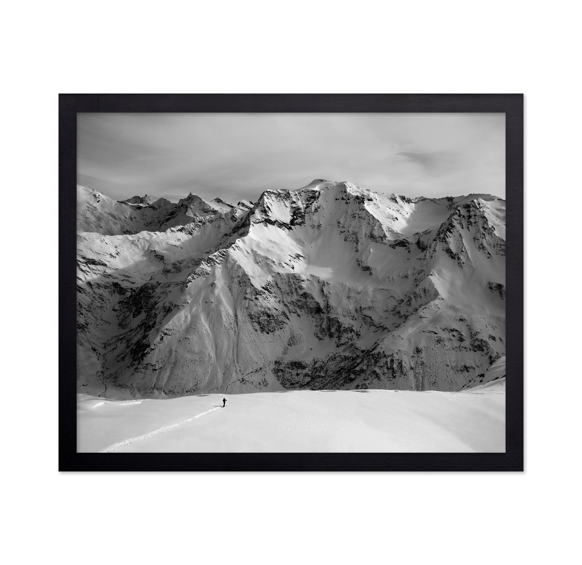 Lone Path In Snow