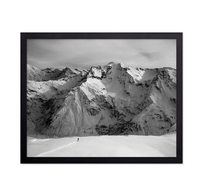 Lone Path In Snow
