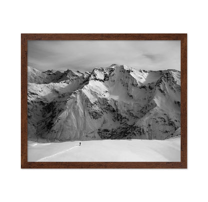 Lone Path In Snow