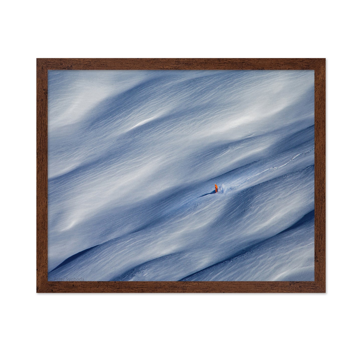 Skier On Fresh Snow