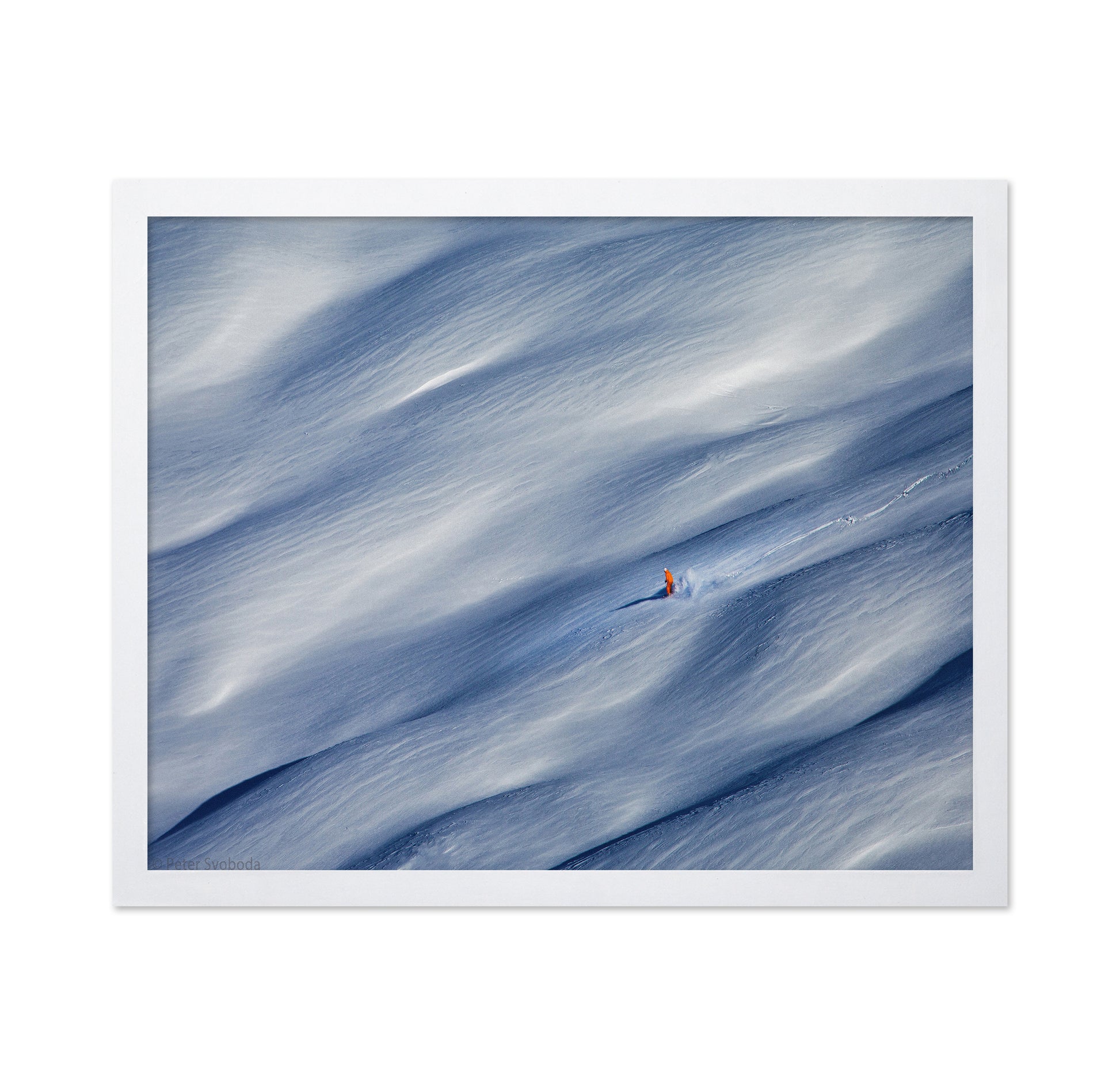 Skier On Fresh Snow