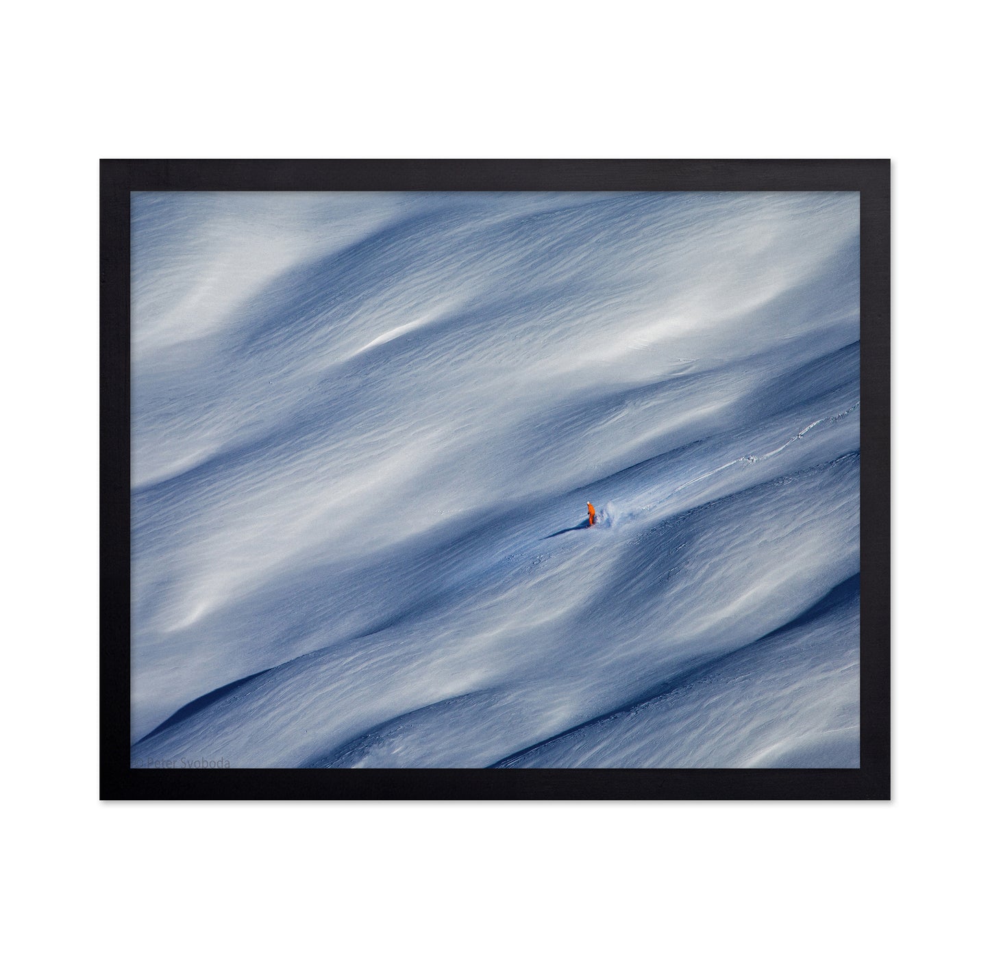 Skier On Fresh Snow