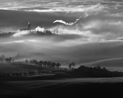 Mist Rising Over Quiet Hills