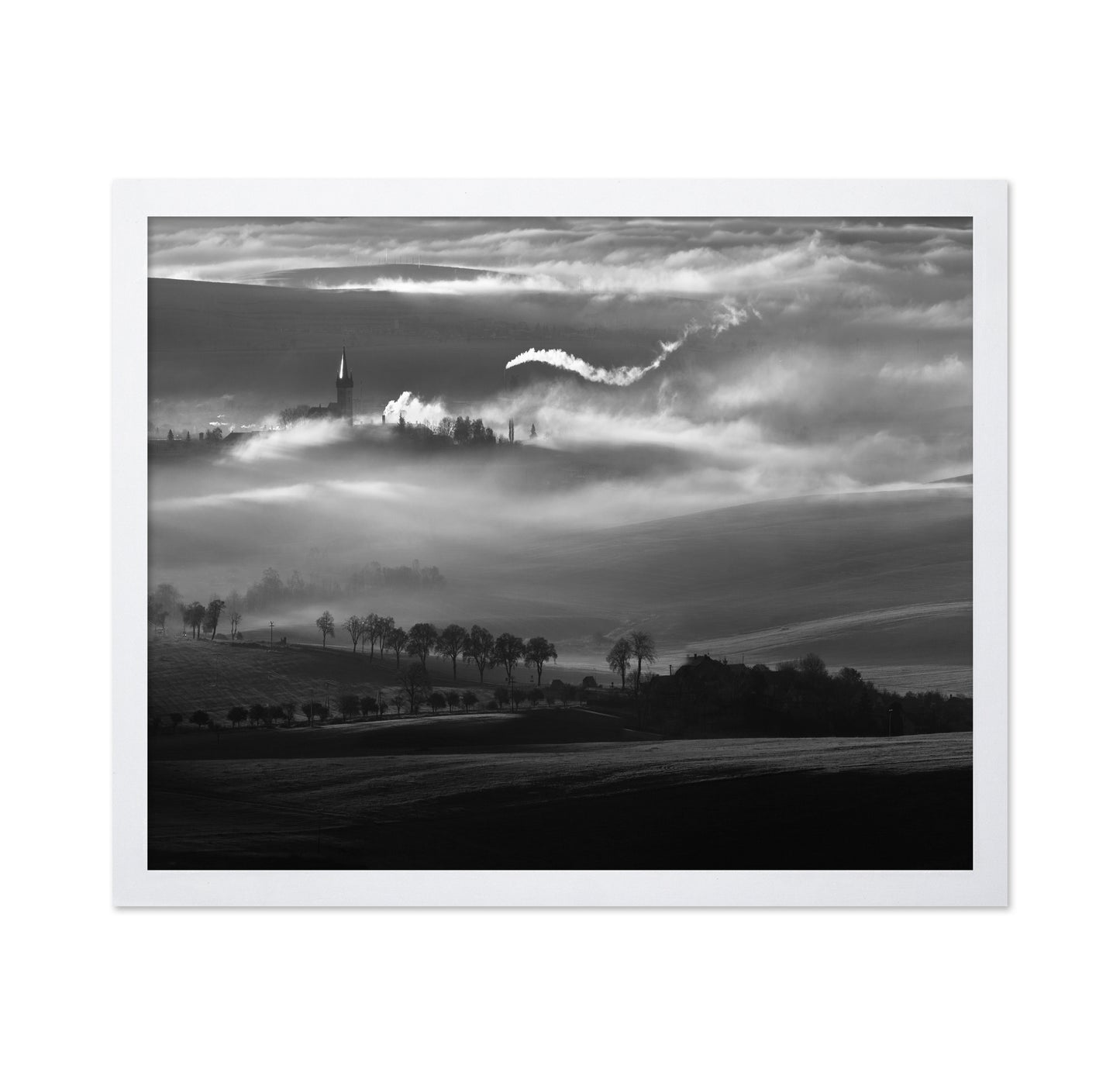 Mist Rising Over Quiet Hills