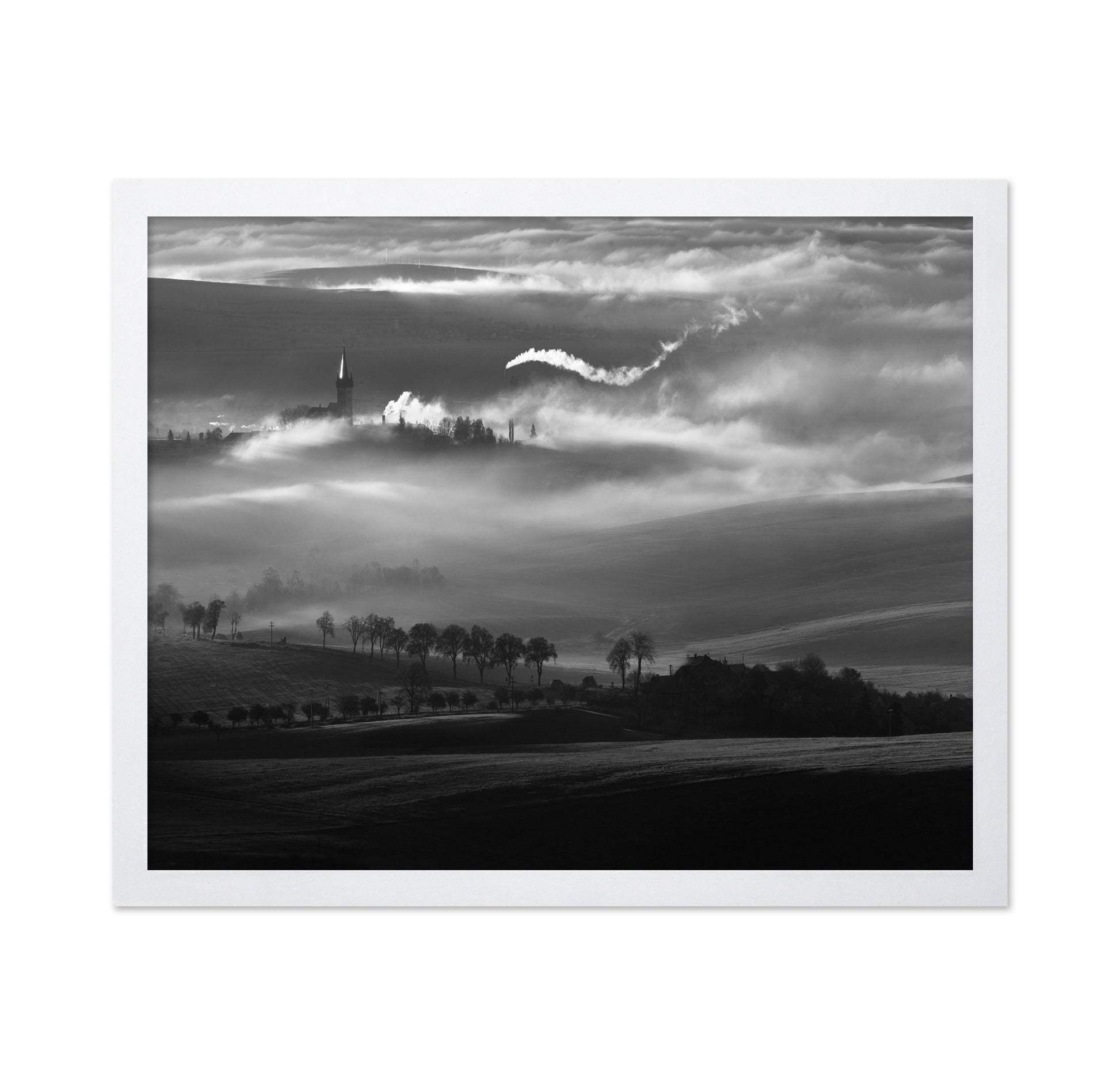 Mist Rising Over Quiet Hills
